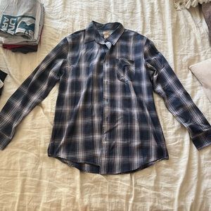 Telluride clothing company plaid long sleeve button down